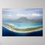 Aerial view from small commuter plane of Bora Print