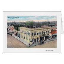 Aerial View of a Hanford Street Corner Card