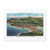 Aerial View of Bar Harbour and Cadillac