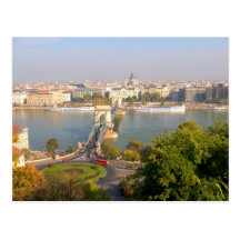 Aerial View of Budapest, Hungary Postcard