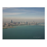 aerial view of Chicago from lake Michigan Postcard