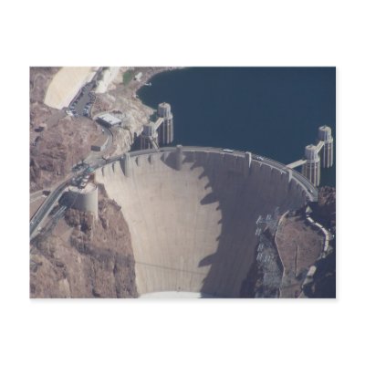 Aerial View of Hoover Dam Postcards by dduhaime55