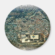 Aerial View of Jerusalem Refrigerator Magnets