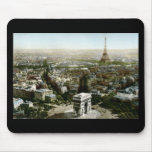 Aerial View of Paris, France Vintage mousepads