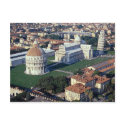 Aerial view of Pisa, Italy postcards