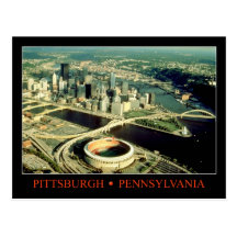 Aerial view of Pittsburgh, Pennsylvania Post Card