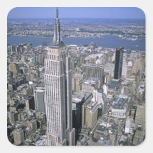 Aerial view of the Empire State Building and Stickers