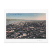 Aerial View of Waterfront and City Postcards