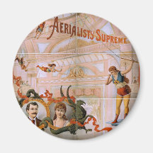 Aerialists Supreme Vintage Theatre Fridge Magnet