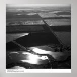 Aerials, Sacramento Valley, Rice fields, May, 1966 Poster