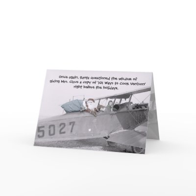 Aero Santa! - Greeting Card by bontondesigns