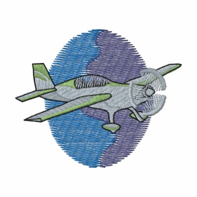 Aerobatic Plane Embroidered Polo Shirt by ZazzleEmbroidery