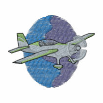 Aerobatic Plane Embroidered Polo Shirt