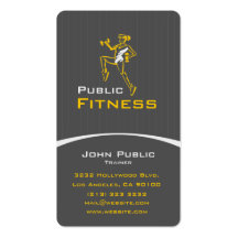Aerobic Fitness Centre Business Card