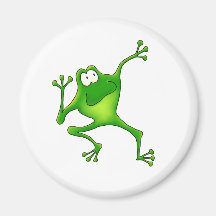 Aerobics Frog Fridge Magnets