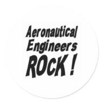 Aeronautical Engineers Rock! Sticker