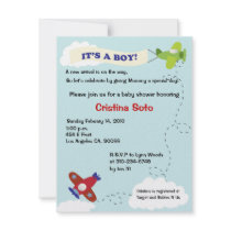 Aeroplane Arrival Personalized Invitation