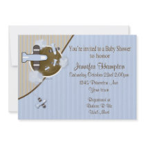 Aeroplane Baby Shower Invitation