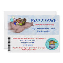 Aeroplane Birthday Invites