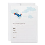 AEROPLANE BIRTHDAY INVITATIONS - Navy