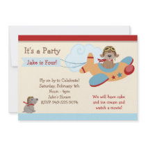 Aeroplane Birthday Party Invitation