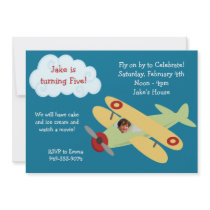 Aeroplane Birthday Party Invitation