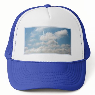 Aeroplane Blue Sky Cap Hat Series 1 by DesignJ