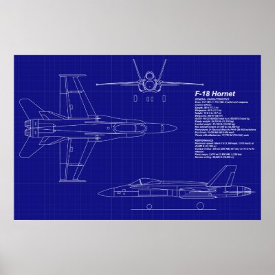 Aeroplane Blueprints | F-18 Hornet by ClassyWings