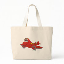 Aeroplane Cartoon Tote Bags