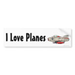 "Aeroplane Jet Fighter Military Aircraft, I Love…  bumper stickers