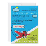 Aeroplane Landing - kids birthday invitation-4