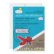 Aeroplane Landing - kids birthday invitation-6