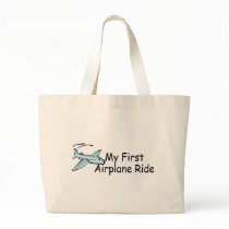 Aeroplane My First Aeroplane Ride Tote Bags