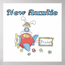 Aeroplane New Aunt of Boy T-shirts and Gifts Posters