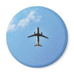 Aeroplane On Sky Refrigerator Magnets