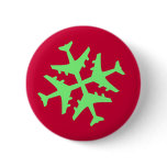 Aeroplane Snowflake buttons