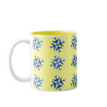 Aeroplane Snowflake mugs