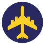 Aeroplane Symbol in Circle