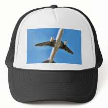 Aeroplane Takeoff On Blue Sky Hat
