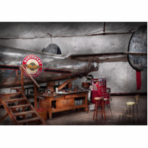 Aeroplane - The repair hanger Photo Cut Out