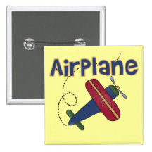 Aeroplane Tshirts and Gifts Pinback Buttons
