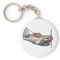 Aeroplane WW2 Fighter Plane Key Chains