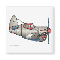 Aeroplane WW2 Fighter Plane Magnets