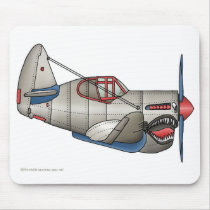 Aeroplane WW2 Fighter Plane Mouse Pad