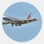 Aeroplanes Jets Round Sticker