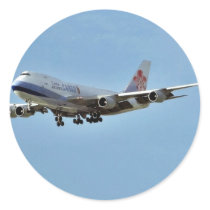Aeroplanes Jets Round Sticker
