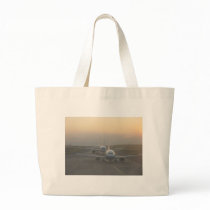 Aeroplanes on a Runway Canvas Bags