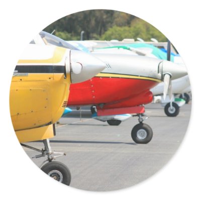 Aeroplanes stickers by MichaelFelix