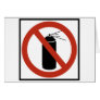 Aerosol Spray Prohibition Highway Sign Cards