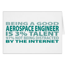 Aerospace Engineer 3% Talent Greeting Cards